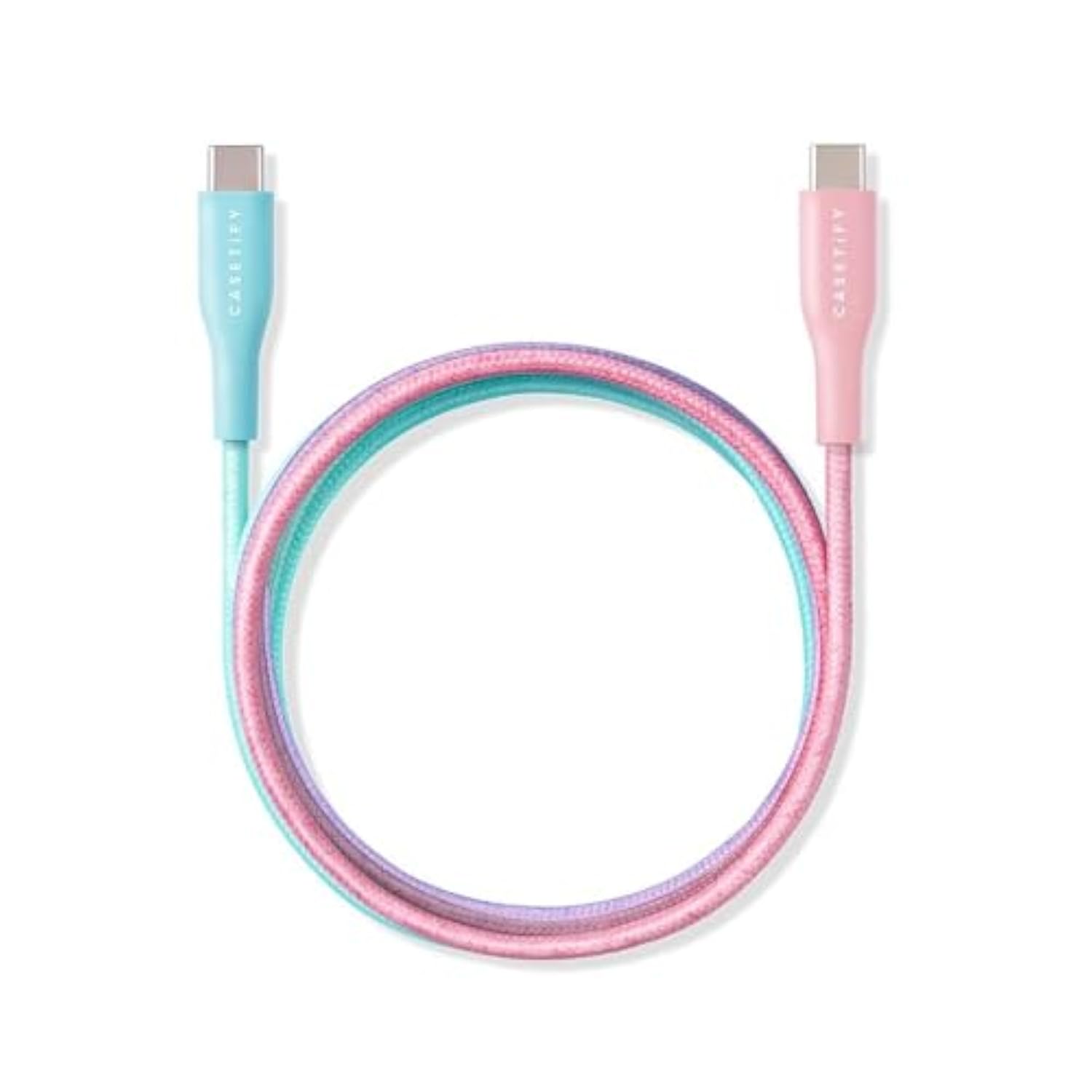 Powerthru Usb-C To Usb-C Cable (2M/6.6Ft) - Cotton Candy