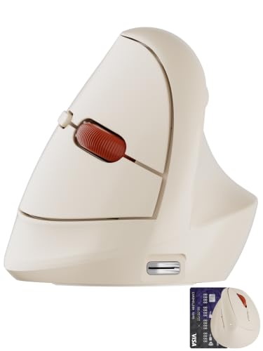 Ergonomic Vertical Wireless Mouse For Small Hands,2.4Ghz / Bt Optical Vertical Mice With Ergo Design For Comfort And Reduced Wrist Strain,3 Multi-Device Connectivity For Computer/Pc/Laptop