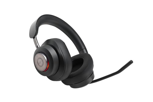 Kensington AH3X Bluetooth Headset, Wireless Over-Ear Headset, Boom Microphone, LED Indicator, Earcup Controls (K83455WW)