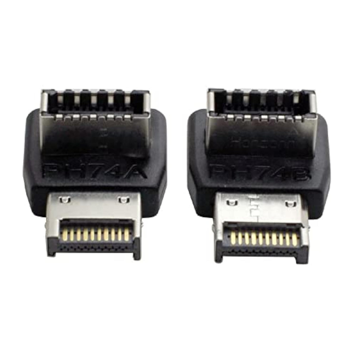 cablecc 2pcs Overmold USB 3.1 Front Panel Header Male to Female Type-E Motherb