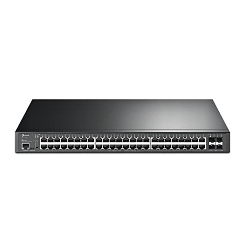 Omada Sg3452Xp | 48 Port Gigabit L2+ Managed Poe Switch | 48 Poe+ Port @500W, 4 X 10G Sfp+ Slots | Poe Recovery | Support Omada Sdn | Ipv6 & Static Routing
