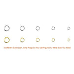 1200Pcs Open Jump Rings And Lobster Clasps Jewelry Findings Kit With Pliers For Jewelry Making (Silver And Gold)