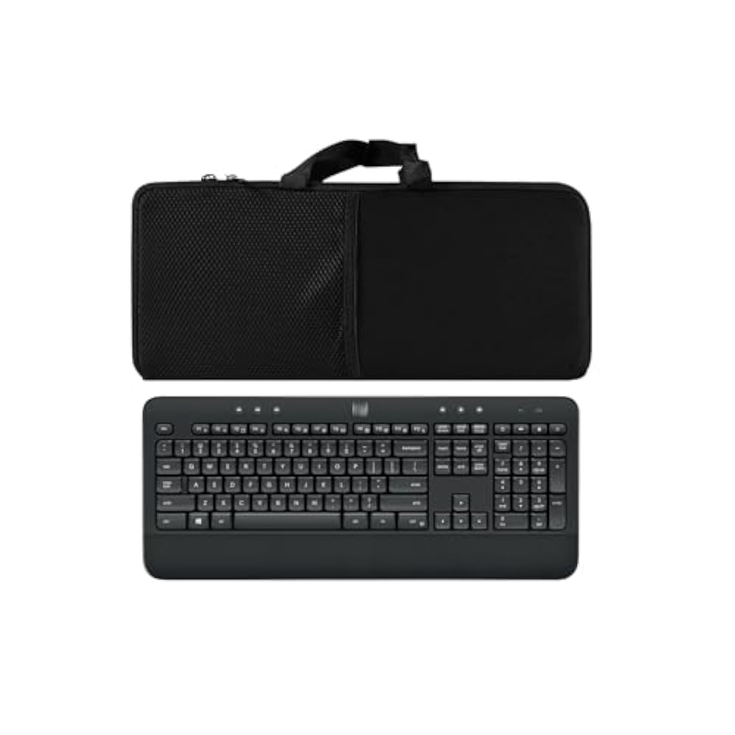Portable Shockproof Waterproof Keyboard And Mouse Sleeve Protective Case For Logitech Mk540/Mk545 Advanced Wireless Keyboard & Mouse Combo; Black