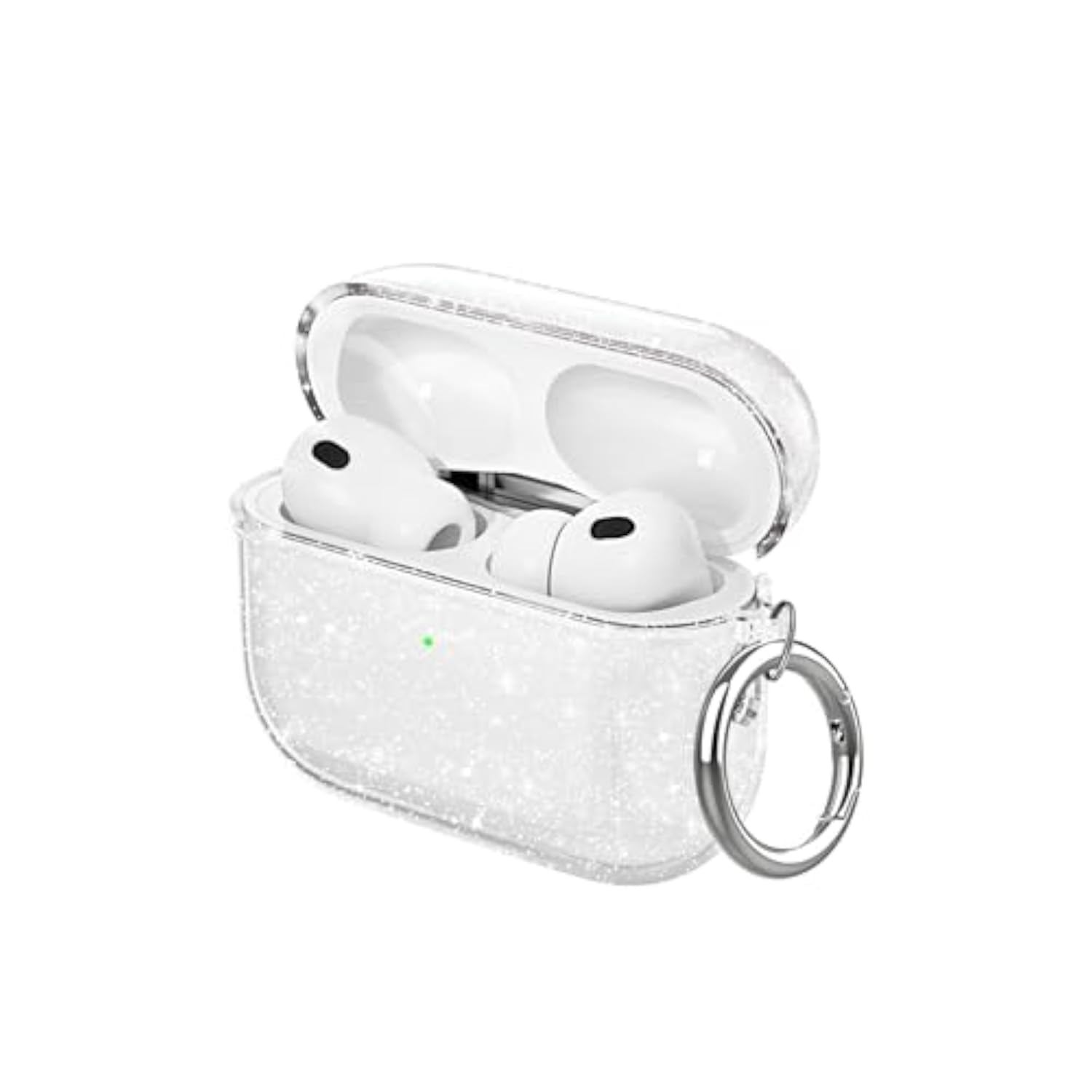Clear Glitter Airpods Pro 3 Case with Sparkle Bling Design