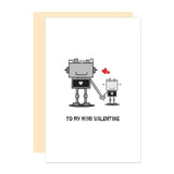 Cute Robot Valentine'S Day Card For Kids, To My Mini Valentine Gift, V-Day Card For Daughter Son From Daddy Mommy, Lovely Valentines For Little Boy