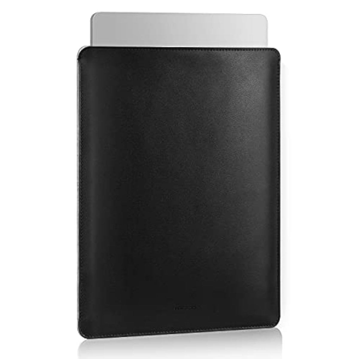 Moko Laptop Sleeve Compatible with New MacBook Pro 14 Inch M3/M2/M1 2023/2022/2021, Slim Stylish Laptop Bag Made of PU Leather, Fliz Sleeve Case, Carry Bag for 14 Inch MacBook, Black