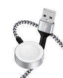 Watch Charger Fast Charging Cord, Wireless Charger Cable for iWatch Series 11/10/9/8/7/6/5/4/3/2/1, Ultra 3/2/1, SE3/SE2/SE Braided Magnetic