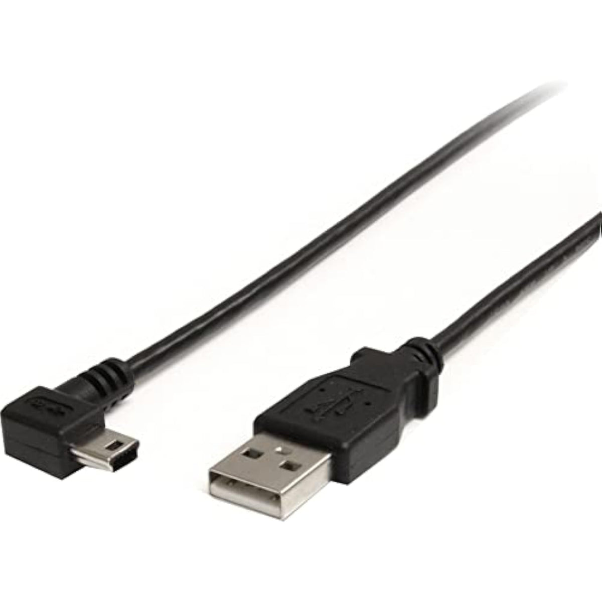 StarTech.com Mini USB Cable - A to Right Angle Mini B - 6 Feet (USB2HABM6RA)