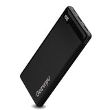 Rechargeable Power Bank,10000Mah Fast Charge Power Bank With Usb A And Usb C Ports, Portable Charger With Led Digital Screen For Heated Jackets And Vest?Hidden Black?