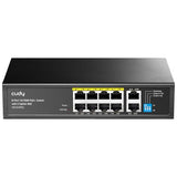 8 Port Fast Ethernet 100Mbps Poe Switch 8 Poe+ Ports @120W, Plug & Play Sturdy Metal W/Shielded Ports Extend Mode Priority Mode Fs1010Pg