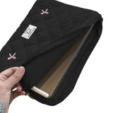 13-14 Inch Puffy Laptop Storage Bag Cute Bow Graphic Tablet Sleeve Carrying Case Computer Bag Protective Cover Pouch