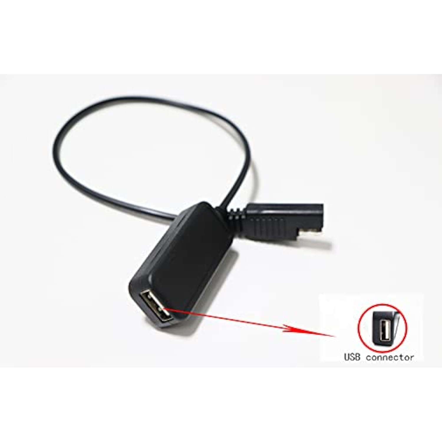Sae To Usb2.0 Cable Adapter,Dc To Usb2.0 Adapter Cable,Usb2.0 Voltage Regulator Cable Adapter,12V To 5V Charger 1.5A Port For Cars, Motorcycles, Mobile Phones, Tablets, Solar Panels, Etc.