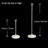 Balloon Sticks Stands With Cups - 6 Sets 28" Tall Balloon Column Stands Kits With Base For Table Top / Floor Centerpiece Holder Sticks For Parties Decoration