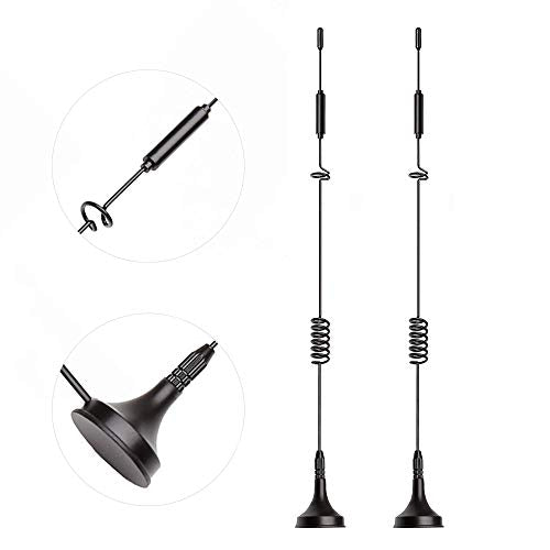 4G Lte Antenna 8Dbi Magnetic Base Mimo Sma Male Antenna (2-Pack) Compatible With 4G Lte Wireless Cpe Router Cellular Gateway Industrial Iot Router