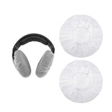 100Pcs Disposable Dustproof Sweatproof Covers 100-120Mm White Elastic Headphone Cap Electronics Earbuds Accessories