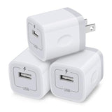 Charging Blocks For Iphone, Charger Box 3Pack Plug In Phone Charger One Port Usb Power Adapter Cell Phone Brick Charging Cube For Iphone 16 15 14 13 12 X,Samsung Galaxy S25 A16 5G S24 Fe 23 S22