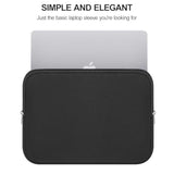 Laptop Sleeve Case, 13.3 Inch Padded Protective Laptop Cover Briefcase Carrying Bag Compatible With Macbook Air/Pro 13 Inch, Macbook Pro 14 Inch, Slim Portable Computer Bag Neoprene, Black