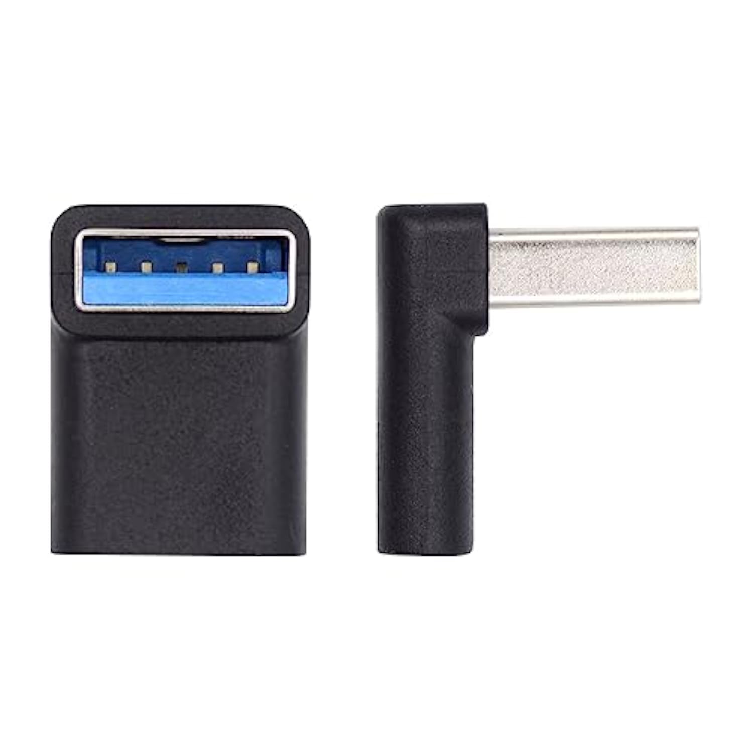 xiwai 90 Degree Down Angled USB-C Type C Female to USB 3.0 A Male Data Adapter
