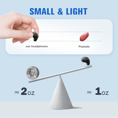 Invisible Smallest Mini Earbuds Wireless Bluetooth Ear Buds for Small Ears Canals, Discreet Low Profile Spy Earpiece Wireless Tiny Micro Hidden