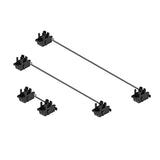 V2 Pcb Mount Screw-In Stabilizers, Miami Vice Teal Mvt Housing Gold Plated 2U