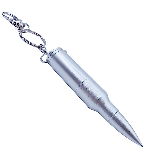 128Gb Metal Shining Bullet Usb Flash Drive Memory Stick With Keychain,Silver