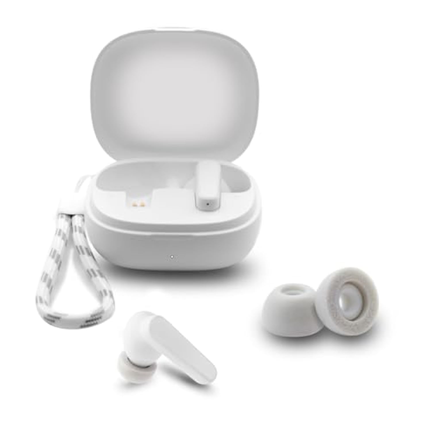 Replacement Memory Foam Eartips For Soundcore By Anker P20I/P30I/Life P3I/ Life P2 Mini/A20I True Wireless Earbuds, Comfort Fit (3 Pairs, S/M/L, White/Gray)