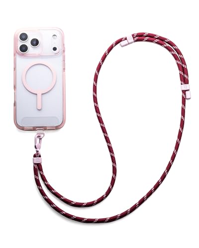 ZAGG Crossbody Lanyard for Phone Cases with Lanyard Attach Points Adjustable Durable Nylon Strap with Tear-Proof Tab Comfortable Hands-Free Carry,