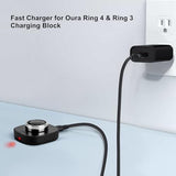 Charger for Oura Ring 4/3 and Samsung Galaxy Ring - 18W USB Fast Wall Charger with USB C Nylon Braided Charging Cable, 3.3ft Long
