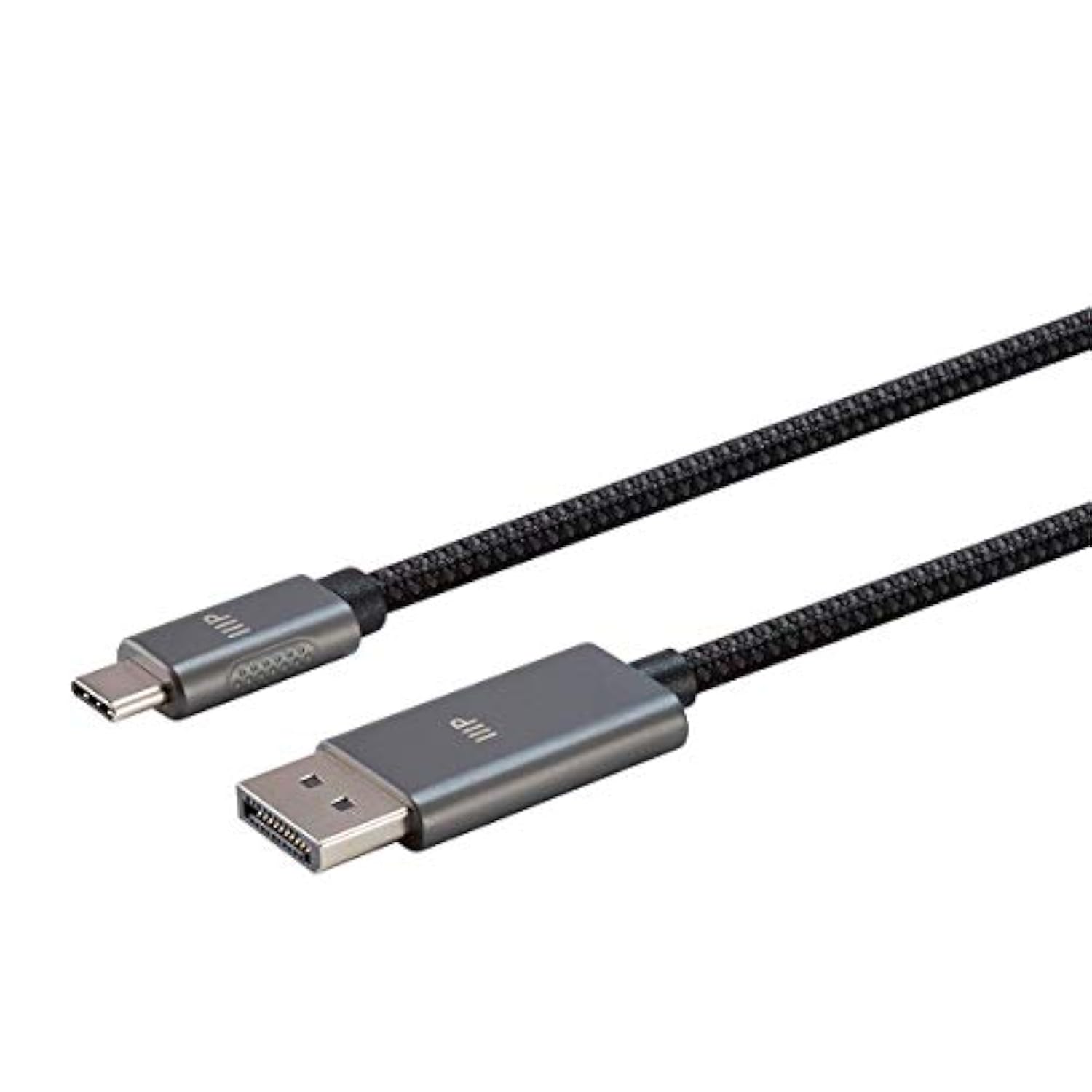 Bidirectional Usb Type-C To Displayport 1.4 Cable - 4K@60Hz, Easy Plug And Play, Nylon-Braided Jacket, 6 Feet, Black