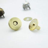 40 Sets Silver And Bronze Tone Magnetic Snap Claspsbutton Fastener Cla