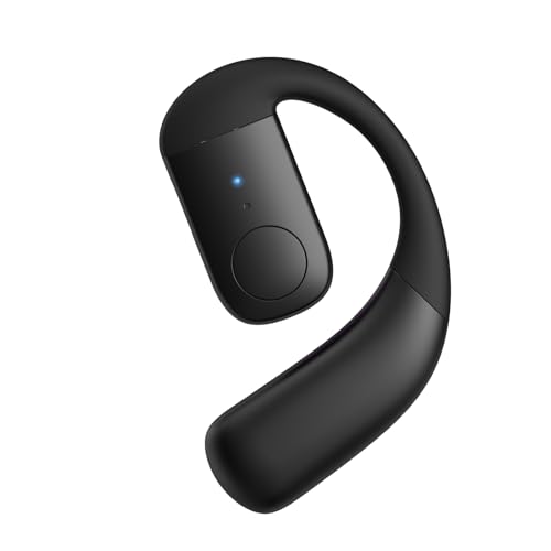Single Bluetooth Phone Earpiece Earbud One Ear Piece Open Ear Bud Air Bone Conduction Earbud Earless Out Of Ear Headphones Bluetooth Wireless Headsets With Microphone Earhook For Work