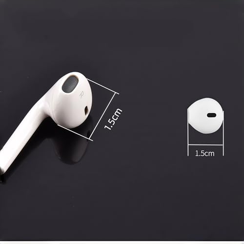Ear Gel for iPhone EarPods, Anti-Slip Silicone Soft Replacement Sport Earbud Tips, 4 Pairs Ear Buds Covers Compatible with iPhone 7/6s/6
