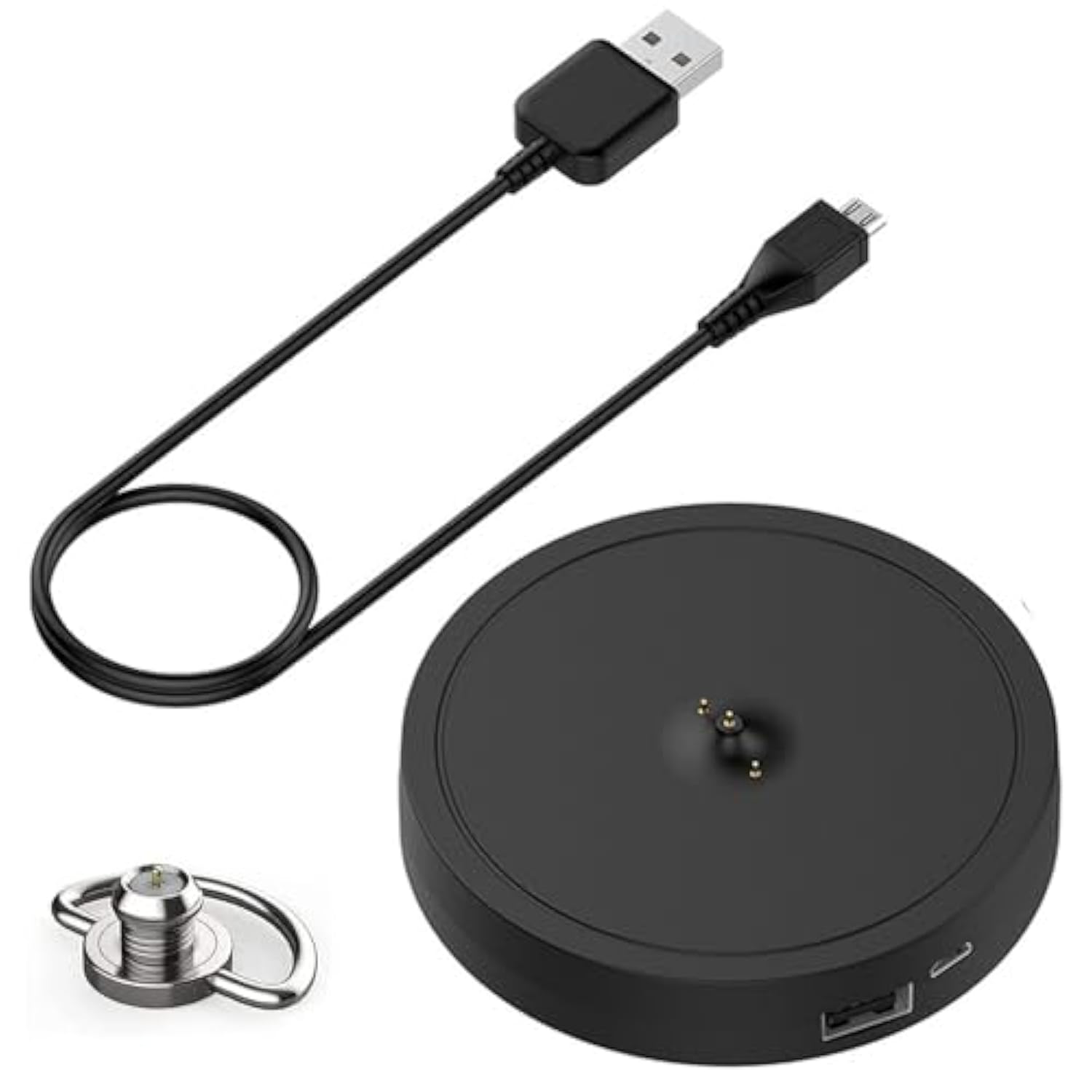 Charging Dock For Ultimate Ears Ue Boom 3/Megaboom 3/Blast/Megablast, Charger Cradle Mount Stand Base Station With Extra Usb Port, Usb Cable (Black)