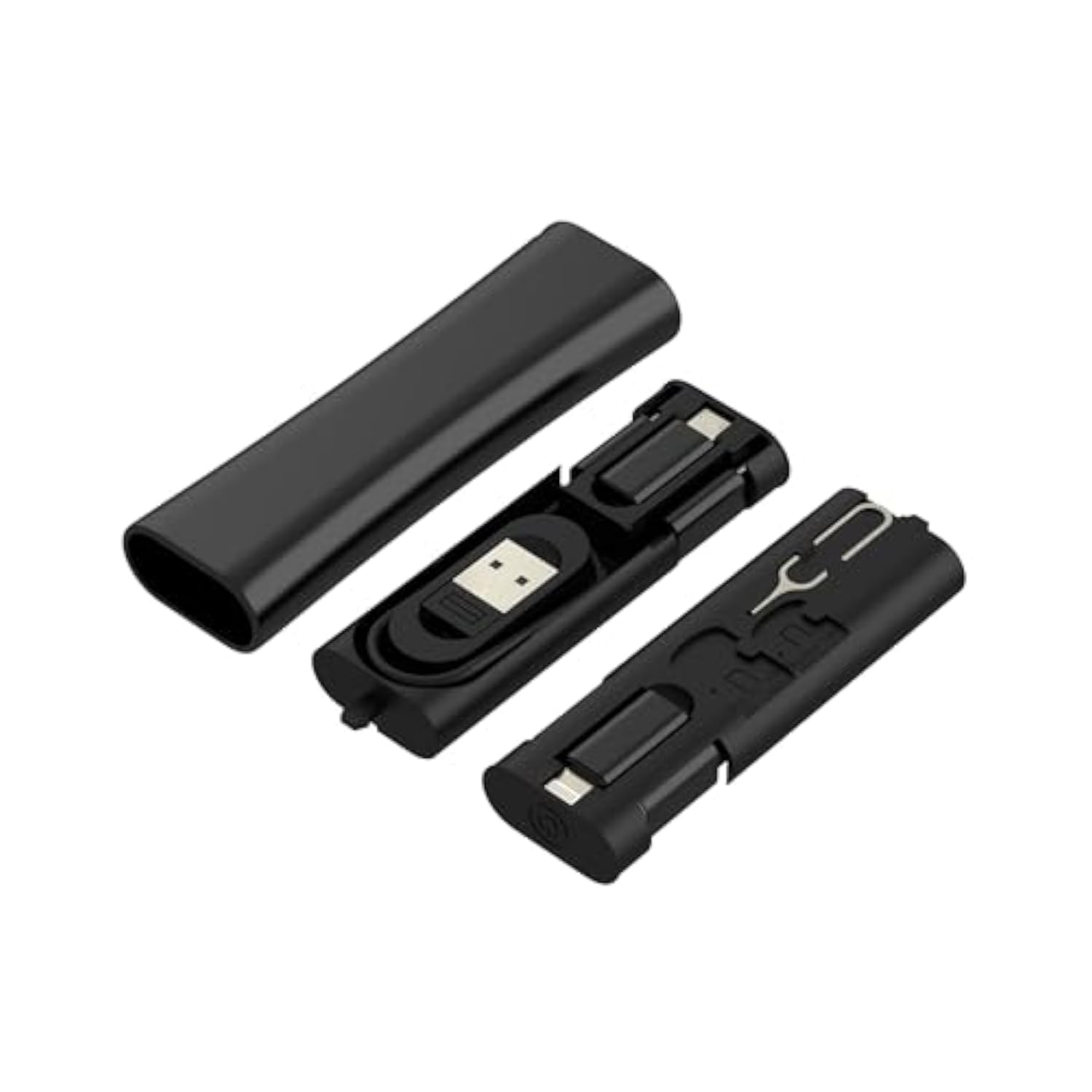 60W Usb C Charging Cable Travel Adapter Kit Set Storage Box Organizer(5 In 1)For Apple Iphone Micro Usb Data Transfer Lightning 27W Fast Charger Power Android Compatible For Samsung Sim Micro Sd Slot