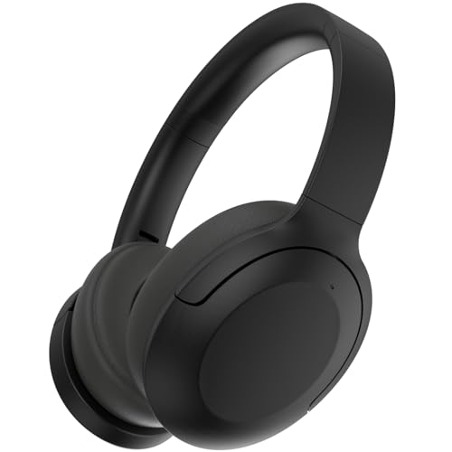 Active Noise Cancelling Headphones, Wireless Bluetooth Over Ear Headphones, Hi-Res Audio, Deep Bass, with mic, Foldable Lightweight Headset, Suitable