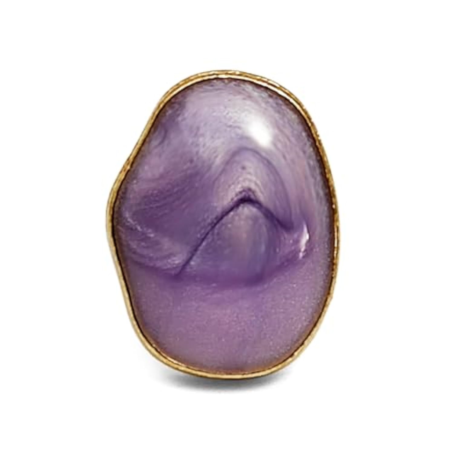 Purple Small Gravel Shape Enamel Layer Metal Base Sewing Shank Buttons