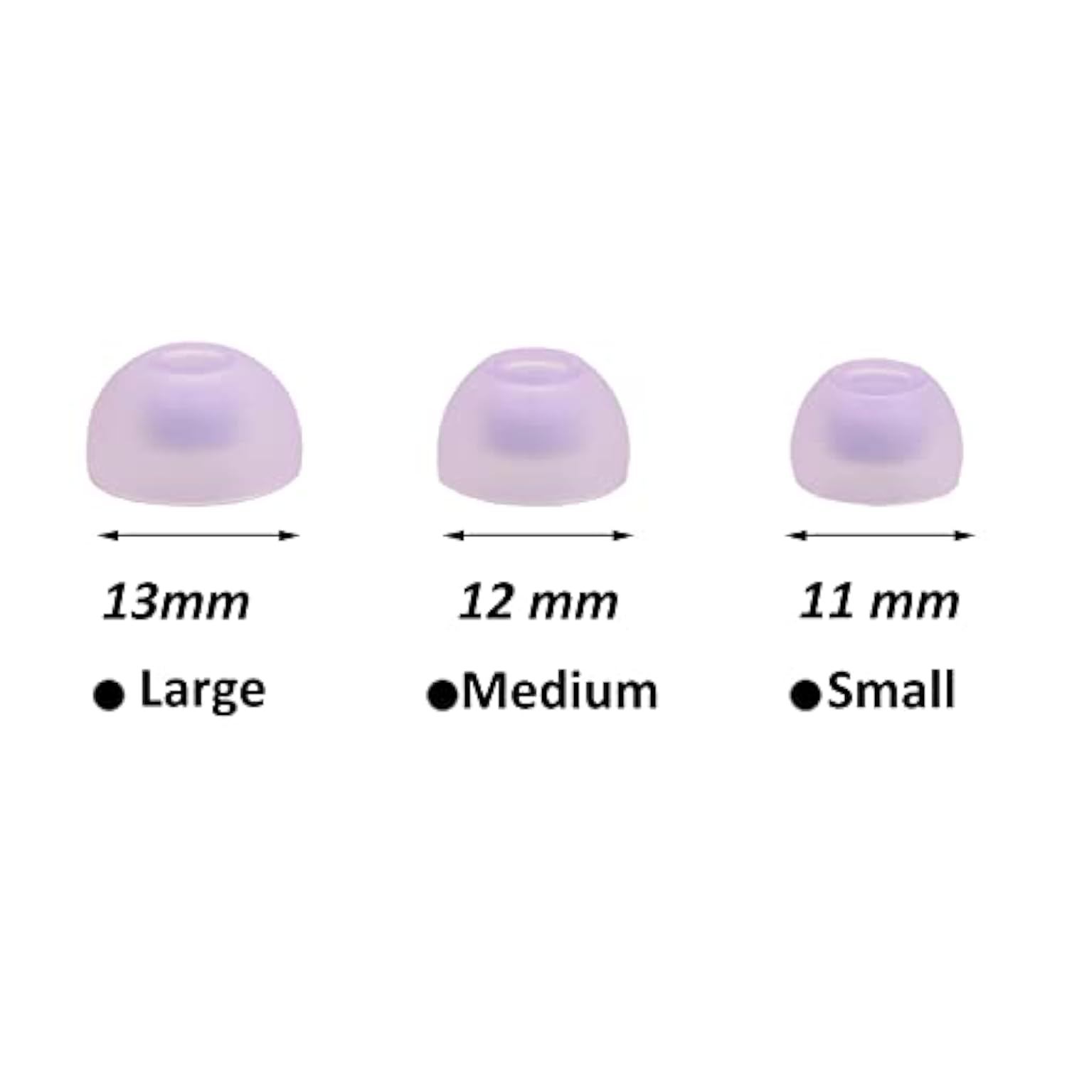 6 Pairs Replacement Earbuds Tips Silicone Eartips Set For Samsung Galaxy Buds 2 Headphones Wireless Fit In Case Ear Tips (Lavender)