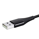 Usb 2.0 Micro B To Type A Charge & Sync Cable - 6 Feet - Black | Nylon-Braid, Durable, Kevlar-Reinforced - Atlasflex Series