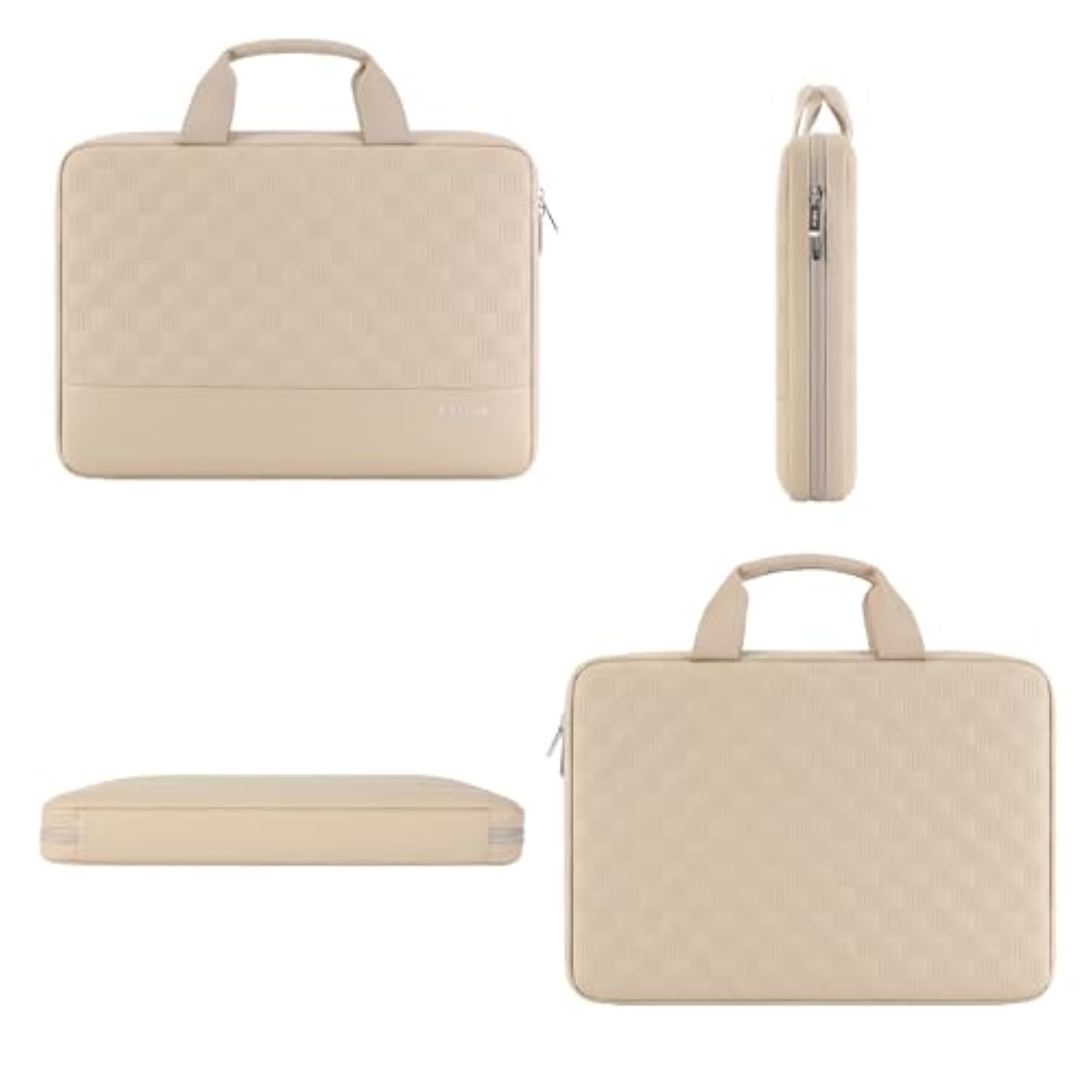 17 Inch Laptop Sleeve Case,Waterproof Laptop Bag With Handle,Shockproof Protective Notebook Pc Case Compatible With Lenovo/Hp/Acer/Chromebook/Dell/Msi,Beige