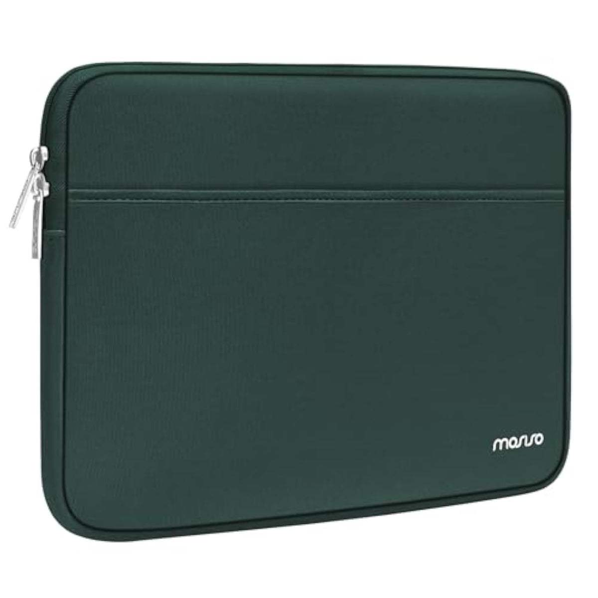 MOSISO Laptop Case 13-14 inch, 13.3 inch Laptop Sleeve Bag Compatible with MacBook Air 13.6/Pro 13/Pro 14, HP Dell ASUS Lenovo Notebook, Neoprene Carrying Case with Horizontal Pocket, Emerald Green