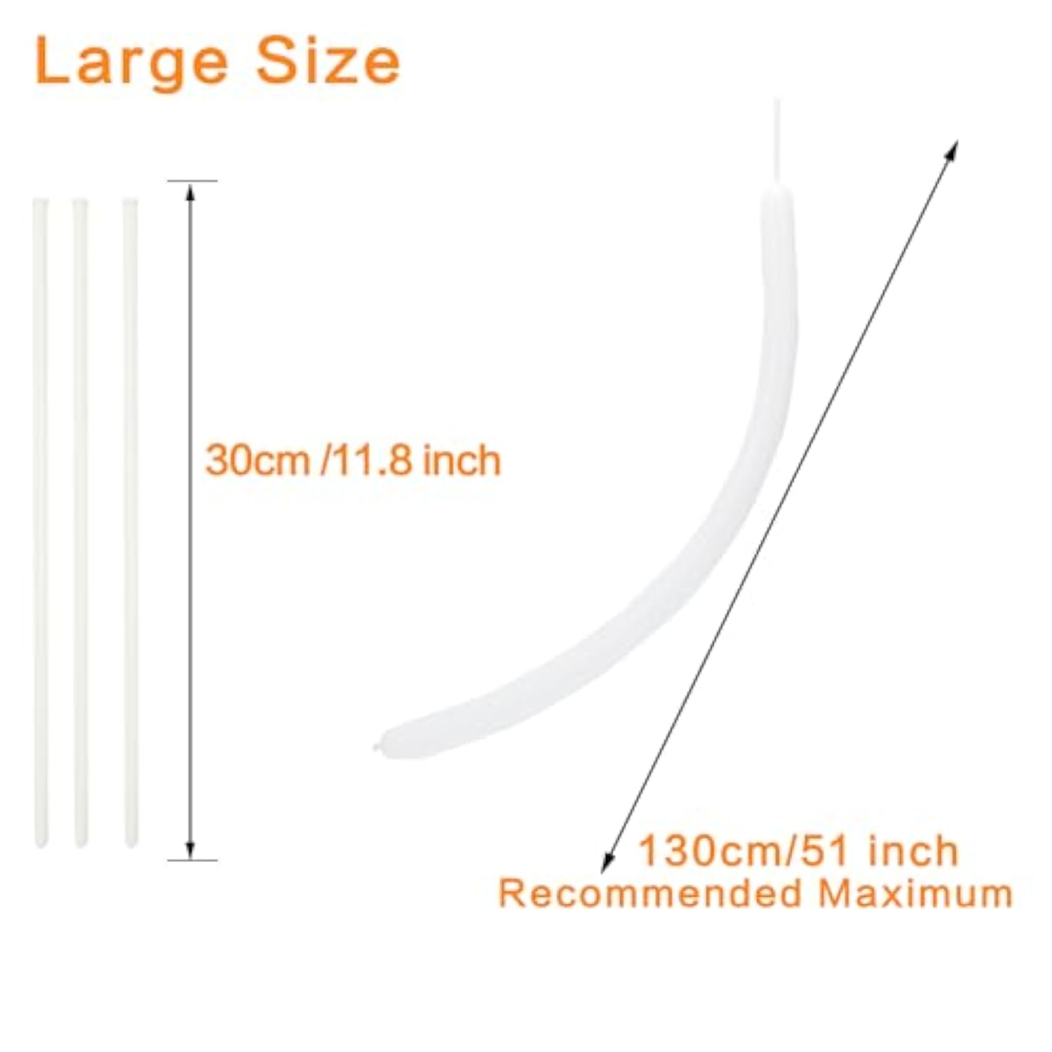 100Pcs 260 Balloons White Twisting Animal Balloon Thickening Latex Modeling Long Magic Balloon For Animal Model Skinny Clown Christmas Birthday Wedding Party Garland Decorations