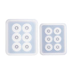 2Pcs Sphere Ball Silicone Bead Molds With Holes Round Resin Epoxy Mold For Jewelry, Polymer Clay, Soap Making, Cabochon Gemstone Diy Crafting Projects,Diameter 12Mm, 16Mm (Sphere Ball 2 In Set)