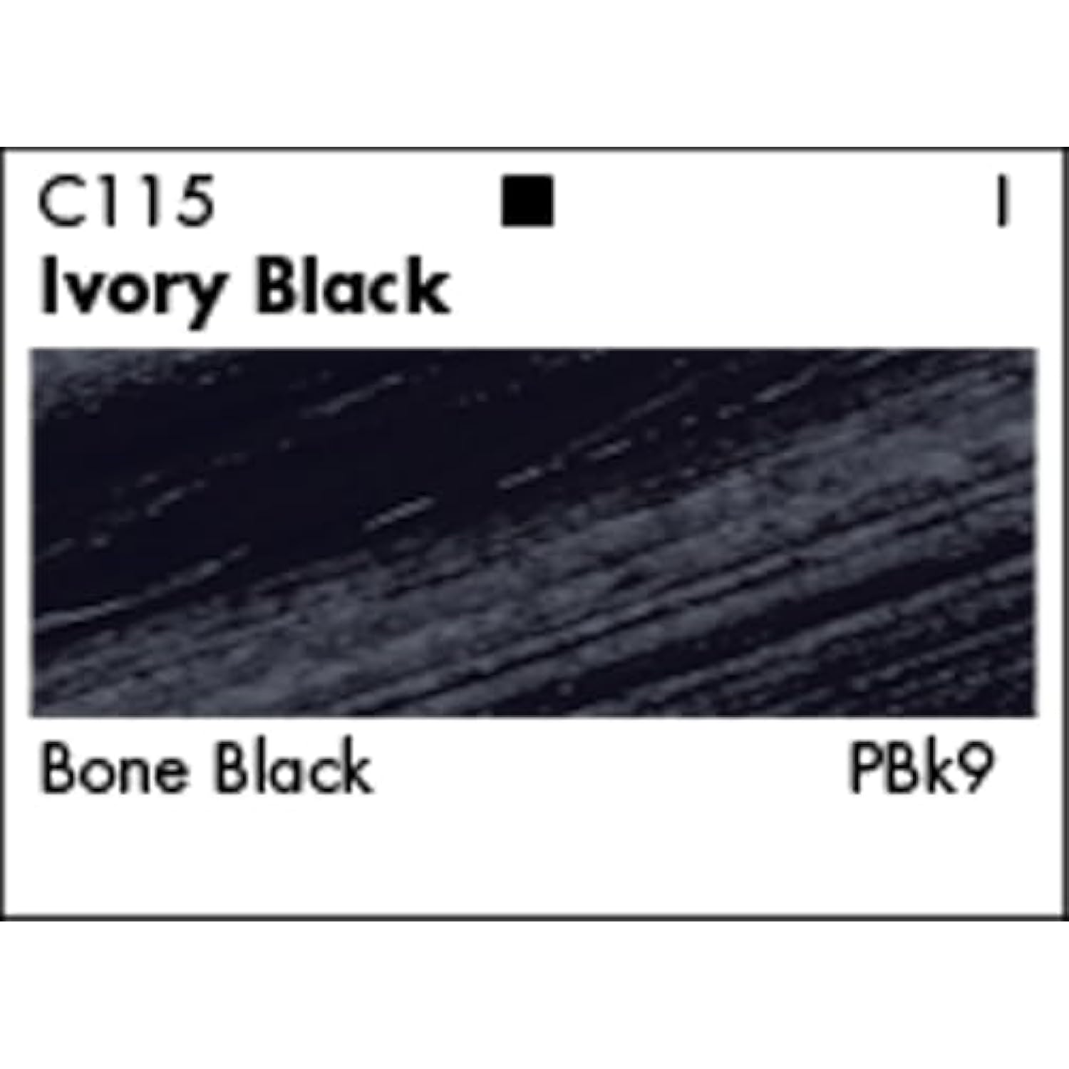 Grumbacher Academy Acrylic Paint, Gloss, 75ml/2.5 Ounce Plastic Tube, Ivory Black (C115P)