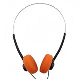 Retro Over-Ear Headphon Retro Wired Headphones Retro Orange Foam, Headphone with Adjustable Headband for Most Mobile Phones Playback Pevices