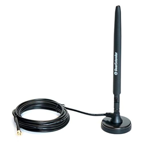Heavy Duty 7 Dbi Wi-Fi Antenna W/Rp-Sma Extension Cable & Magnet Base