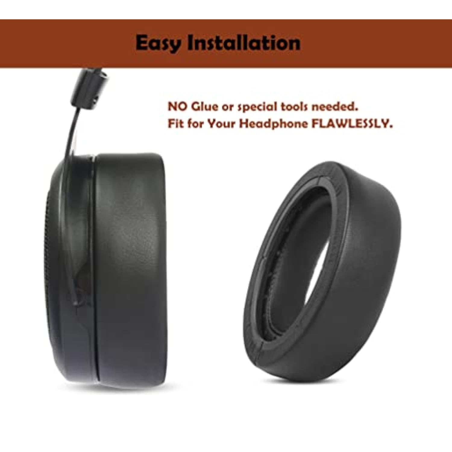 Thickened Protein Lether Headphone Earpads Headset Replacement Ear Pads Compatible With Corsair Hs50/Pro Hs60/Pro Hs70/Pro Stereo Gaming Headset