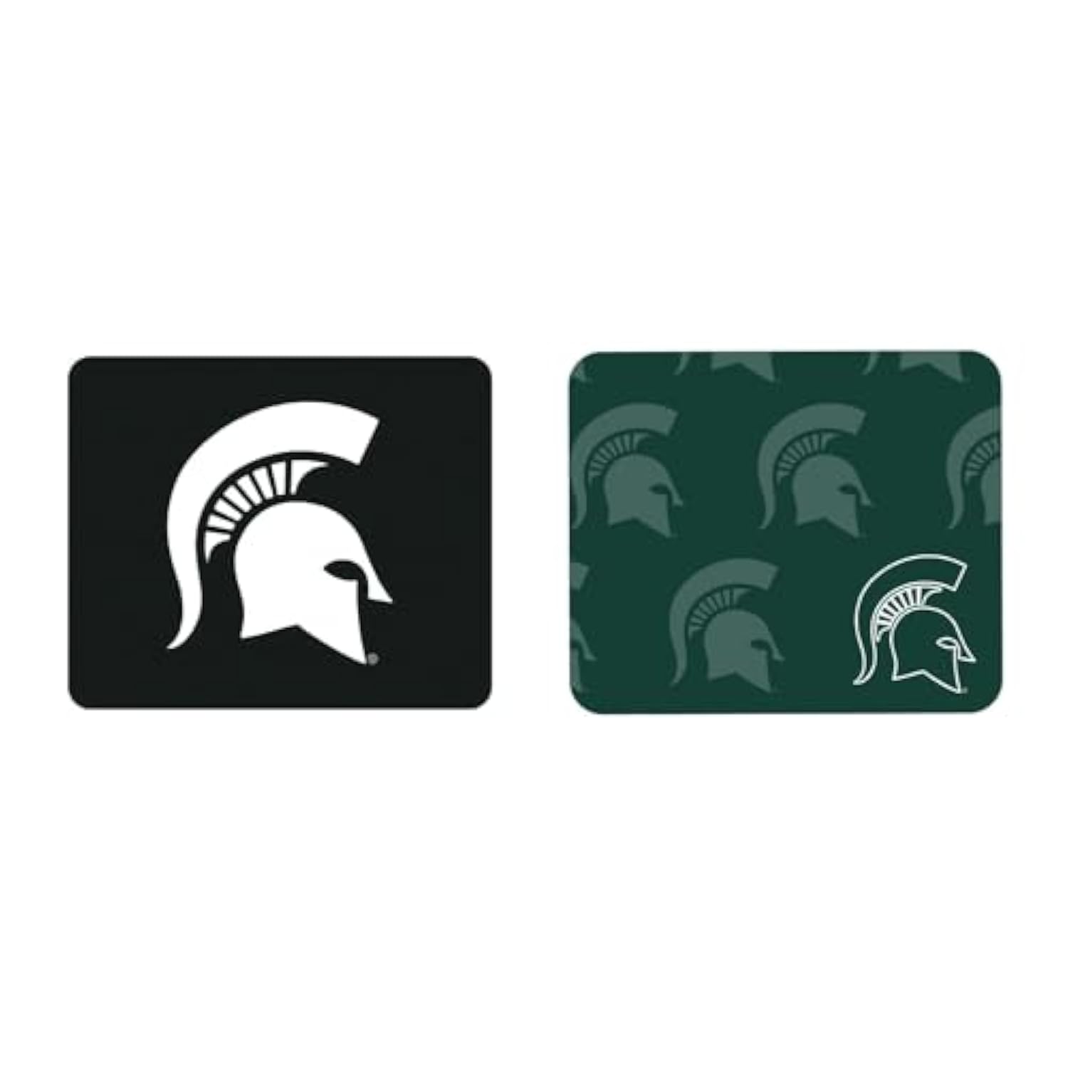 OTM Essentials Officially Licensed Michigan State University Standard Fabric Mouse Pad, Desk Accessories, Standard Fabric Gaming Mouse Pad with Non-Slip Rubber Base, Mascot Repeat