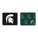 OTM Essentials Officially Licensed Michigan State University Standard Fabric Mouse Pad, Desk Accessories, Standard Fabric Gaming Mouse Pad with Non-Slip Rubber Base, Mascot Repeat