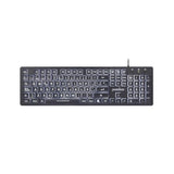 Perixx PERIBOARD-317ES ES un teclado con Cable y retroiluminado LED, Letras im