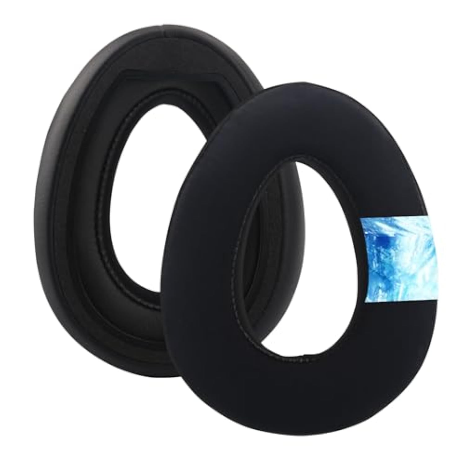 Pxc 550 Cooling Gel Ear Pads Replacement Ear Pads Cushions Compatible With Sennheiser Pxc 480 Pxc 550 Pxc 550-Ii Mb 660 Uc Mb 660 Mc Headphones High-Density Memory Foam Earpads Ear Cups Cover (Black)